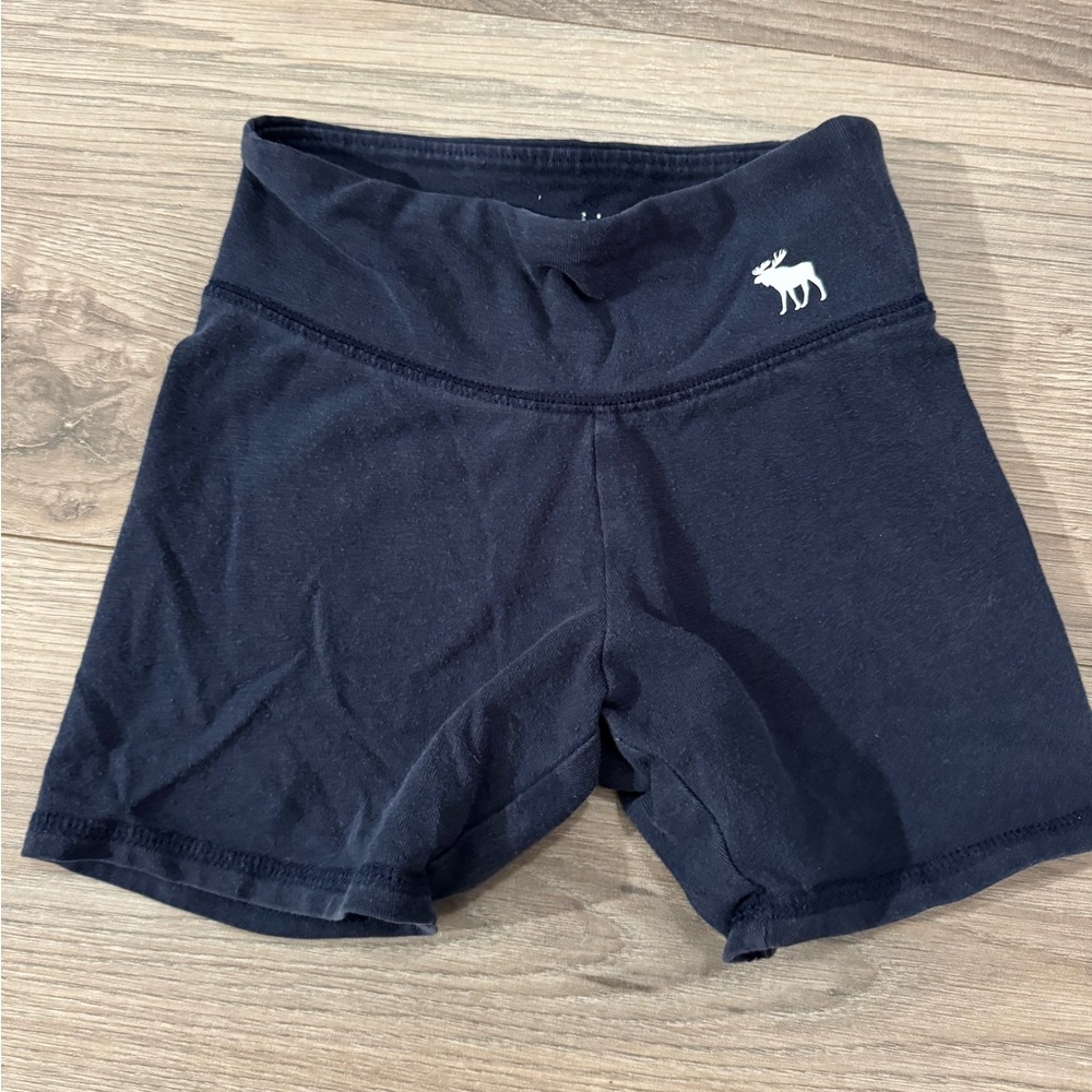Blue Girls Athletic Shorts with Logo